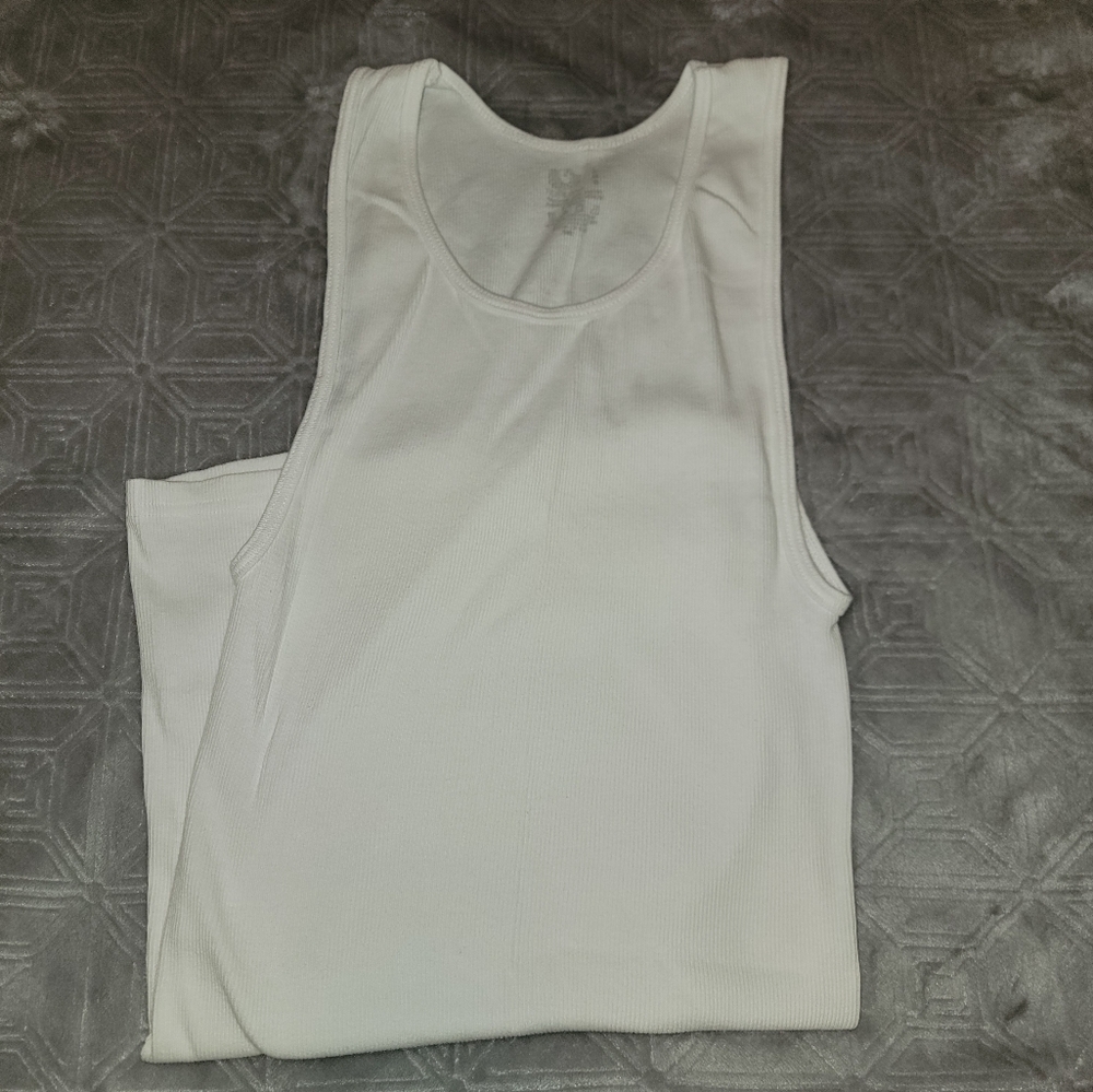 Fruit Of The Loom Men's White Tank Tops 6 Pack - Picture 6 of 6
